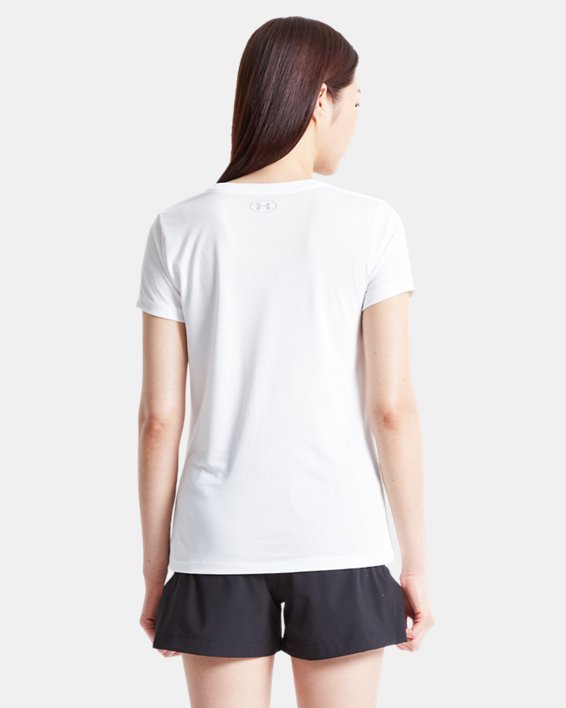 여성 UA Tech™ 티셔츠 in White image number 1